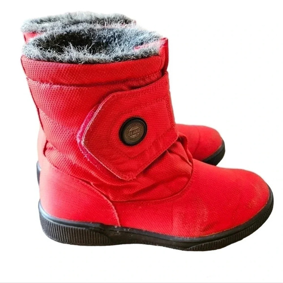Olang Quilted Padded Winter Snow Ankle Boots Cherry Red Size 39. - Picture 8 of 14